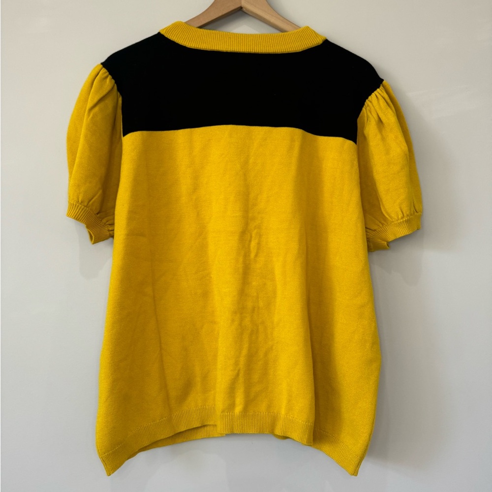 Her Universe Yellow Uniform short sleeve V neck cardigan sweater size 3X women - Picture 8 of 9